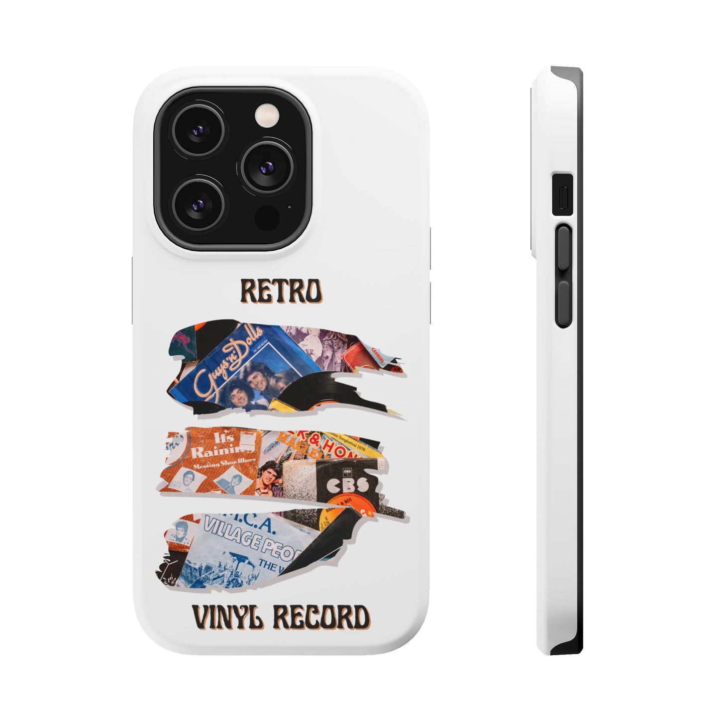 Retro Vinyl Record Phone Case | iPhone 15 Plus/ Pro, 14, 13, 12|