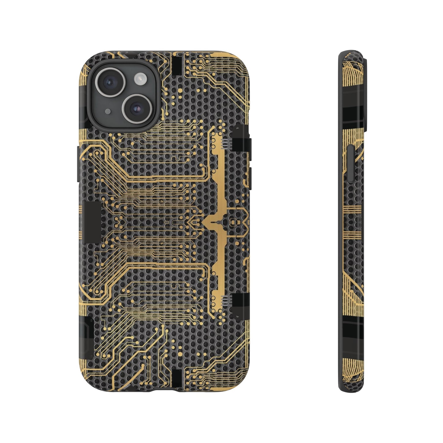 Golden Circuit Board Wallpaper Phone Case | iPhone 15 Plus/ Pro, 14, 13, 12| Google Pixel 7, Pro, 5| Samsung Galaxy S23 All Major Phone Models