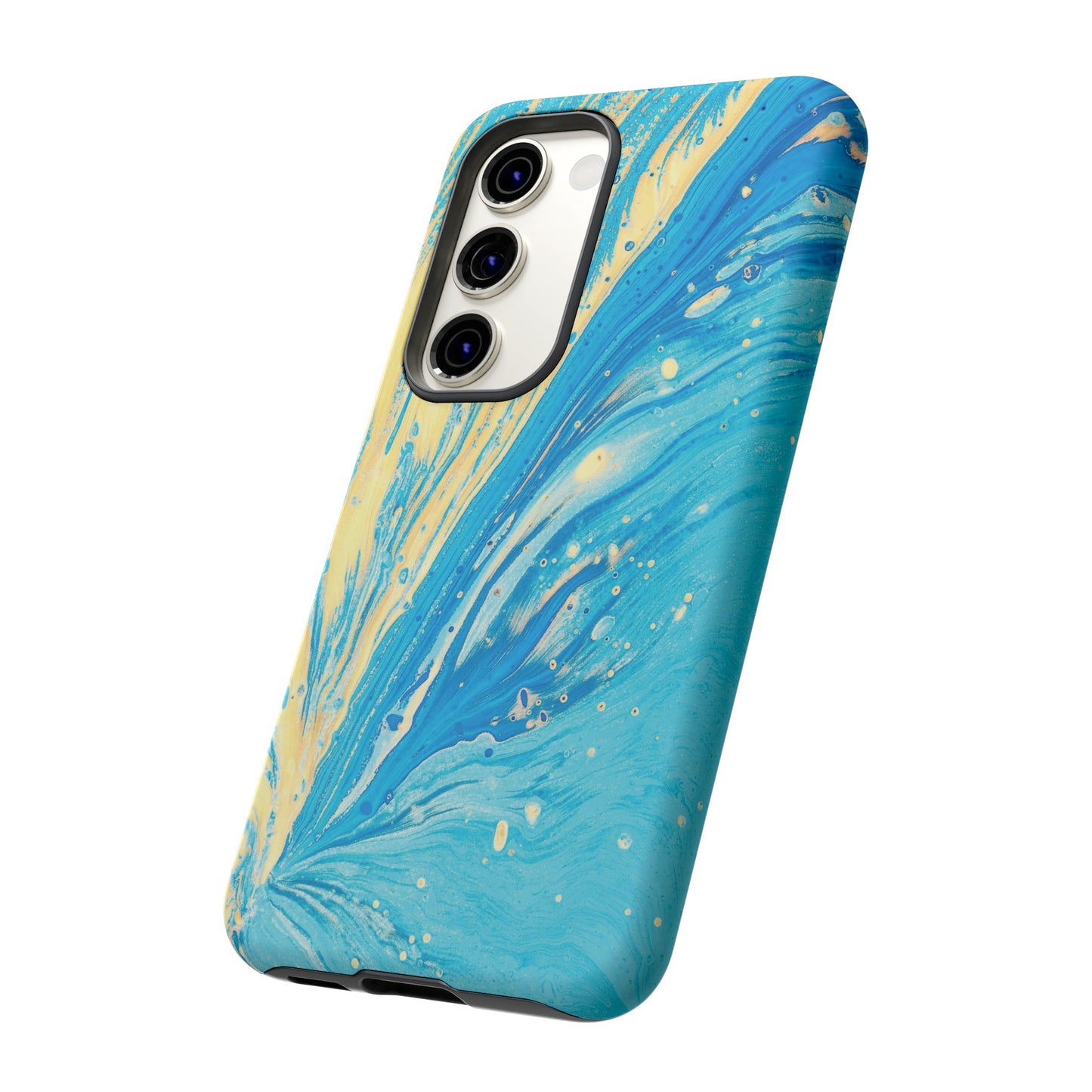 Fan of Yellow & Blue Paint Phone Case | iPhone 15 Plus/ Pro, 14, 13, 12| Google Pixel 7, Pro, 5| Samsung Galaxy S23 All Major Phone Models