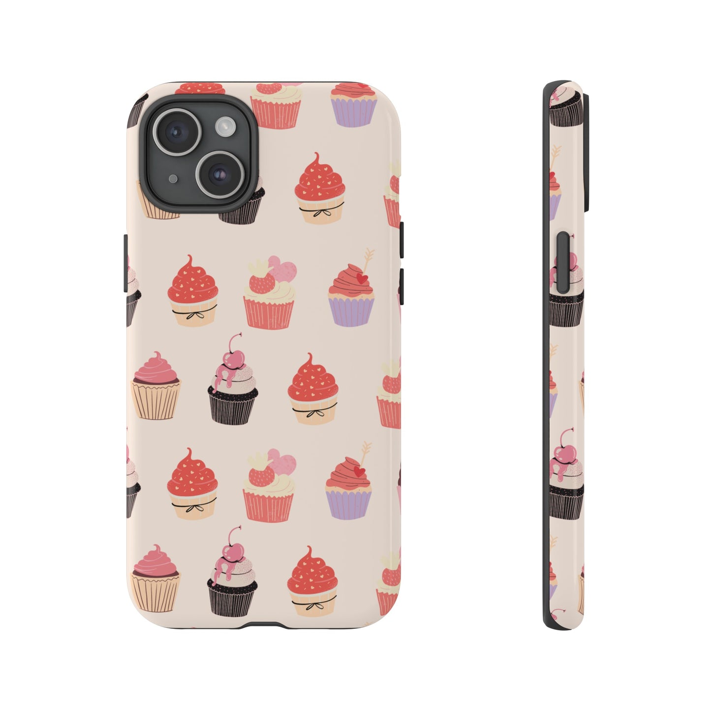 Cupcake Collage Wallpaper Phone Case | iPhone 15 Plus/ Pro, 14, 13, 12| Google Pixel 7, Pro, 5| Samsung Galaxy S23 All Major Phone Models