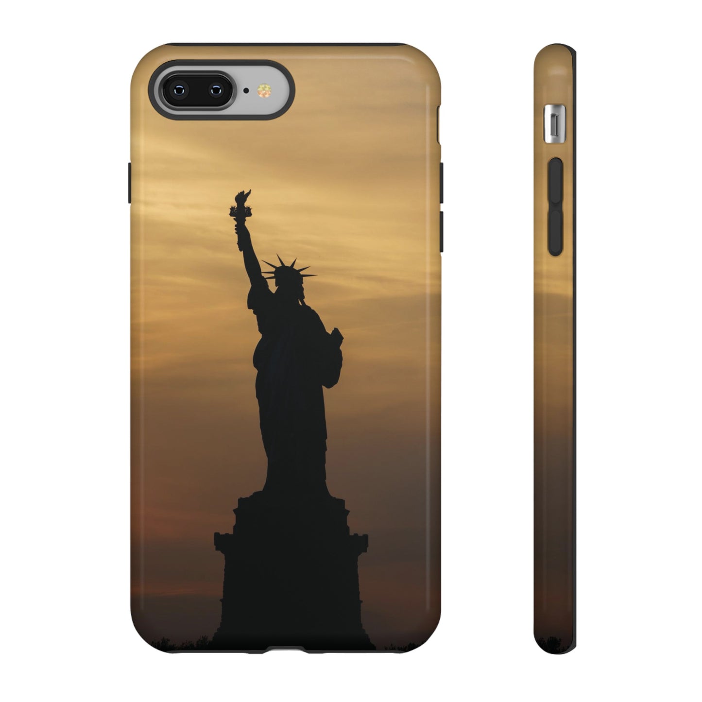 Silhouette Statue Of Liberty Wallpaper Phone Case | iPhone 15 Plus/ Pro, 14, 13, 12| Google Pixel 7, Pro, 5| Samsung Galaxy S23 All Major Phone Models