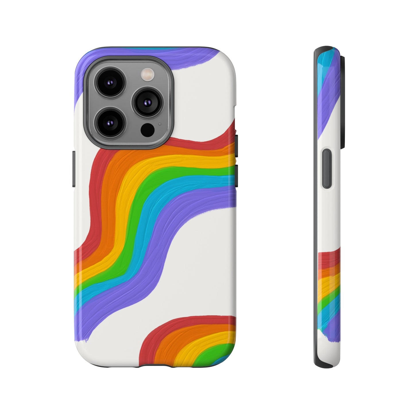 Rainbow Wallpaper Phone Case | iPhone 15 Plus/ Pro, 14, 13, 12| Google Pixel 7, Pro, 5| Samsung Galaxy S23 All Major Phone Models