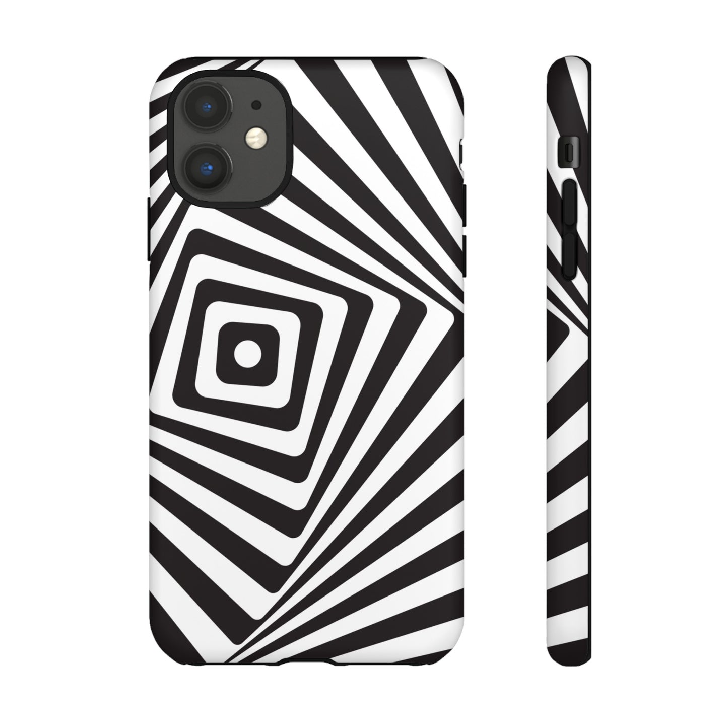 Black & White Spiral Wallpaper Phone Case | iPhone 15 Plus/ Pro, 14, 13, 12| Google Pixel 7, Pro, 5| Samsung Galaxy S23 All Major Phone Models