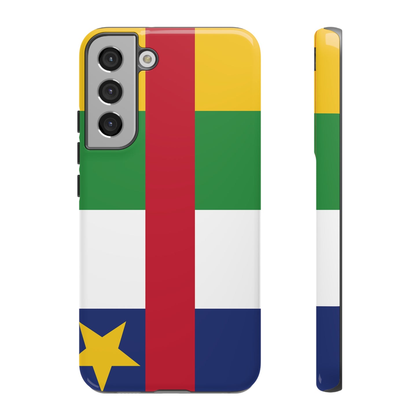 Central African Republic Flag Phone Case | iPhone 15 Plus/ Pro, 14, 13, 12| Google Pixel 7, Pro, 5| Samsung Galaxy S23 All Major Phone Models