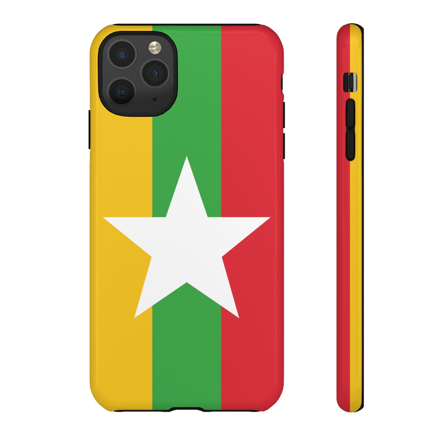 Myanmar Flag Phone Case | iPhone 15 Plus/ Pro, 14, 13, 12| Google Pixel 7, Pro, 5| Samsung Galaxy S23 All Major Phone Models