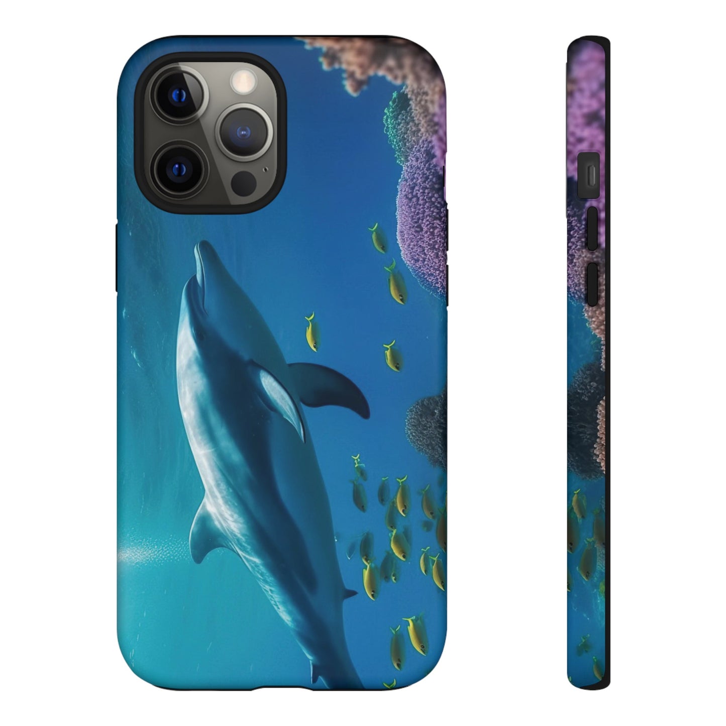 Dolphin Wallpaper Phone Case | iPhone 15 Plus/ Pro, 14, 13, 12| Google Pixel 7, Pro, 5| Samsung Galaxy S23 All Major Phone Models