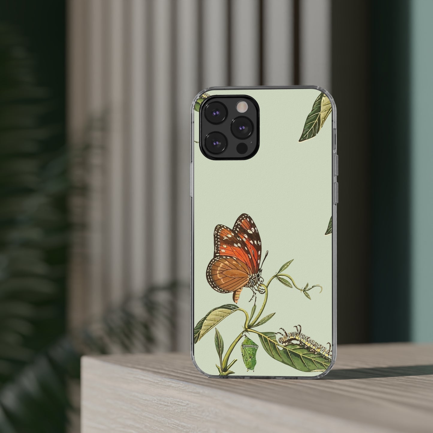 Orange Butterfly Wallpaper Phone Case | iPhone 15 Plus/ Pro, 14, 13, 12| Google Pixel 7, Pro, 5| Samsung Galaxy S23 All Major Phone Models