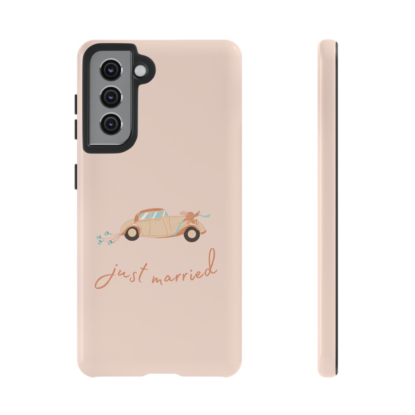 Just Married Phone Case | iPhone 15 Plus/ Pro, 14, 13, 12| Google Pixel 7, Pro, 5| Samsung Galaxy S23 All Major Phone Models