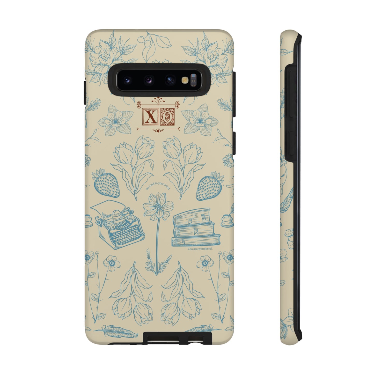 Typewriter Among The Flowers Phone Case | iPhone 15 Plus/ Pro, 14, 13, 12| Google Pixel 7, Pro, 5| Samsung Galaxy S23 All Major Phone Models