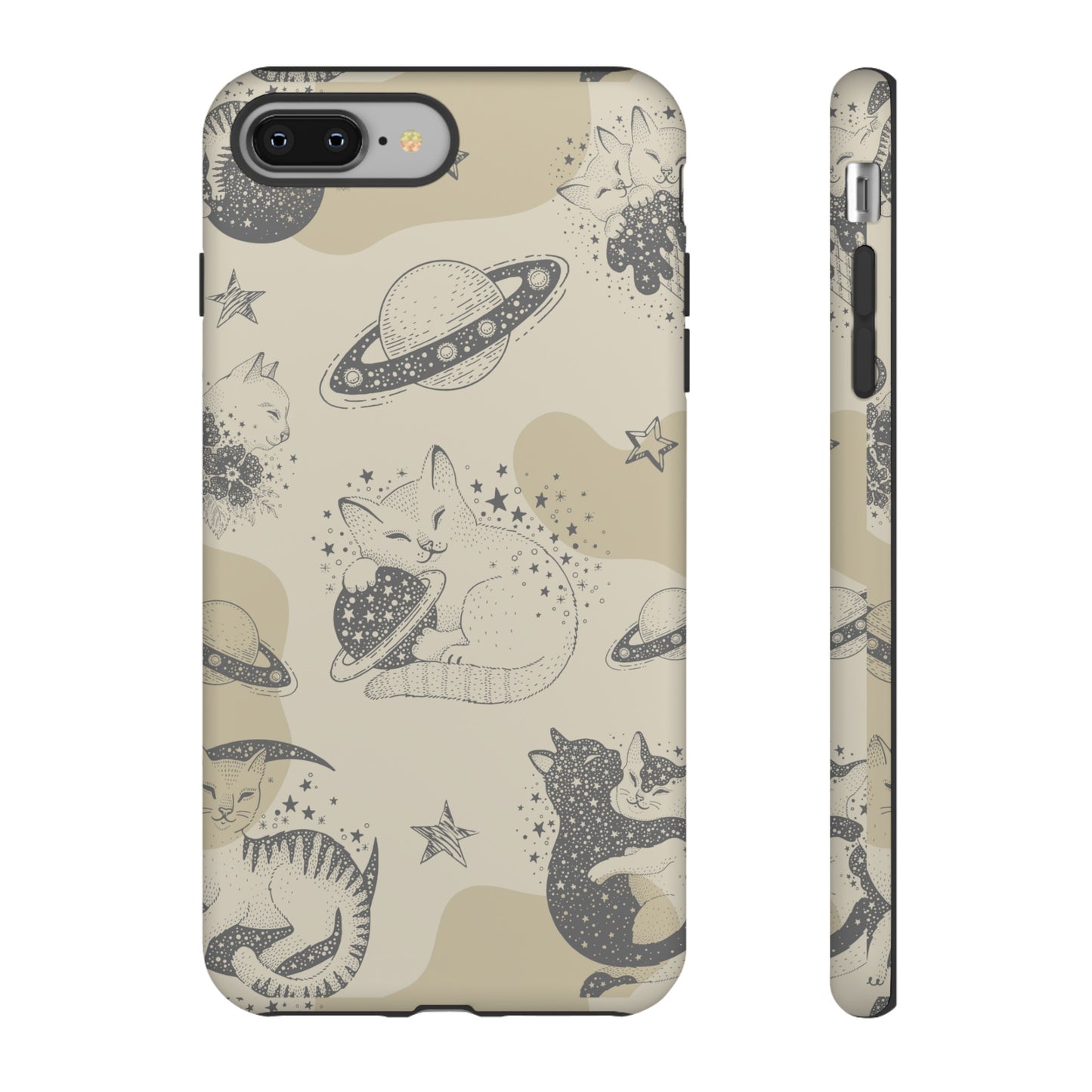 Floating Cosmic Cat Comfort Phone Case | iPhone 15 Plus/ Pro, 14, 13, 12| Google Pixel 7, Pro, 5| Samsung Galaxy S23 All Major Phone Models