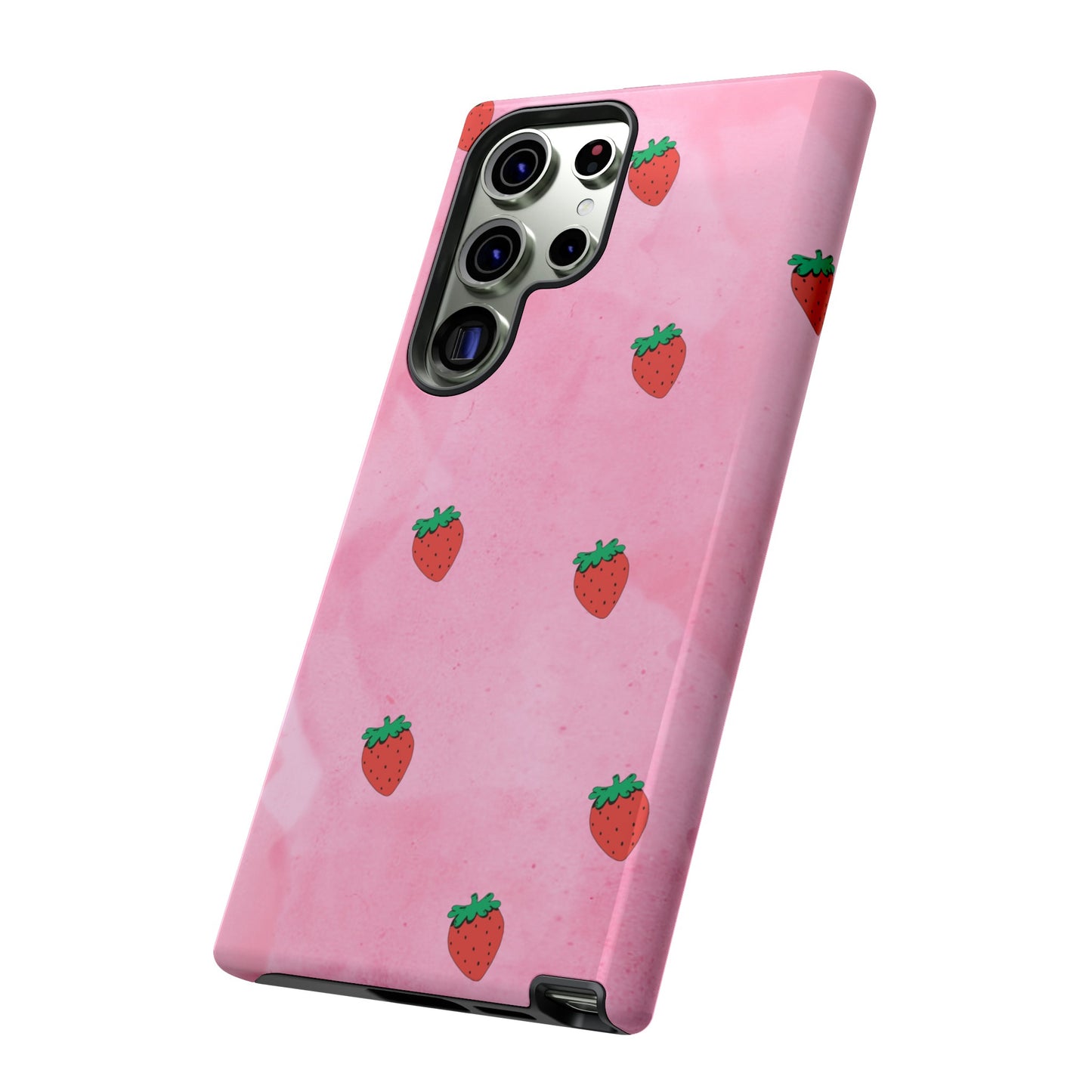 Strawberry Wallpaper Phone Case | iPhone 15 Plus/ Pro, 14, 13, 12| Google Pixel 7, Pro, 5| Samsung Galaxy S23 All Major Phone Models