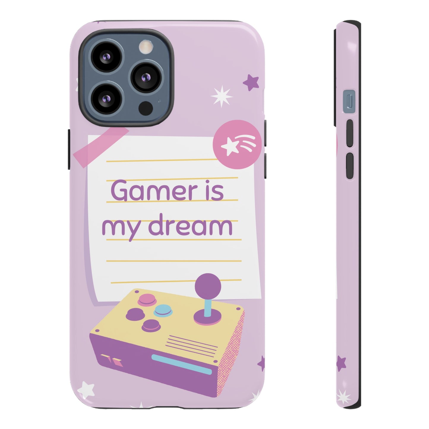 Gamer Is My Dream Job Wallpaper Phone Case | iPhone 15 Plus/ Pro, 14, 13, 12| Google Pixel 7, Pro, 5| Samsung Galaxy S23 All Major Phone Models