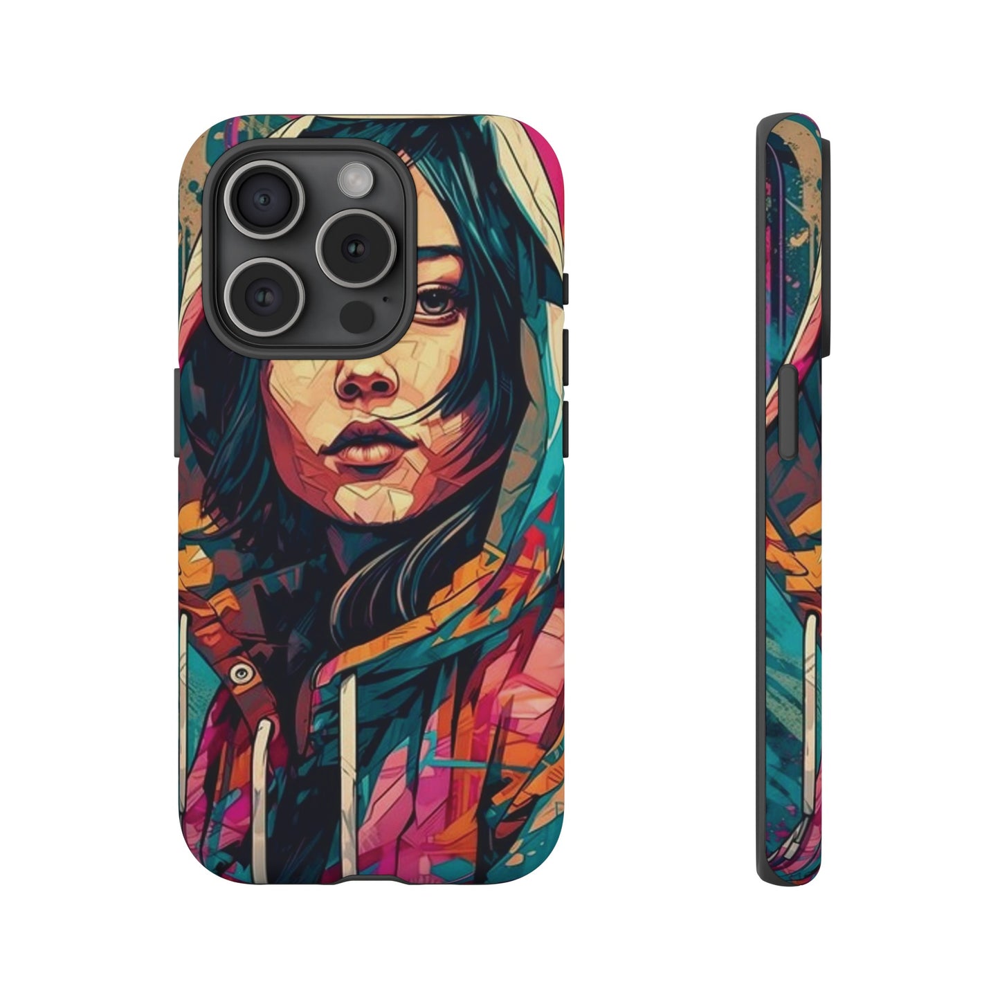 Girl Painting Wallpaper Phone Case | iPhone 15 Plus/ Pro, 14, 13, 12| Google Pixel 7, Pro, 5| Samsung Galaxy S23 All Major Phone Models