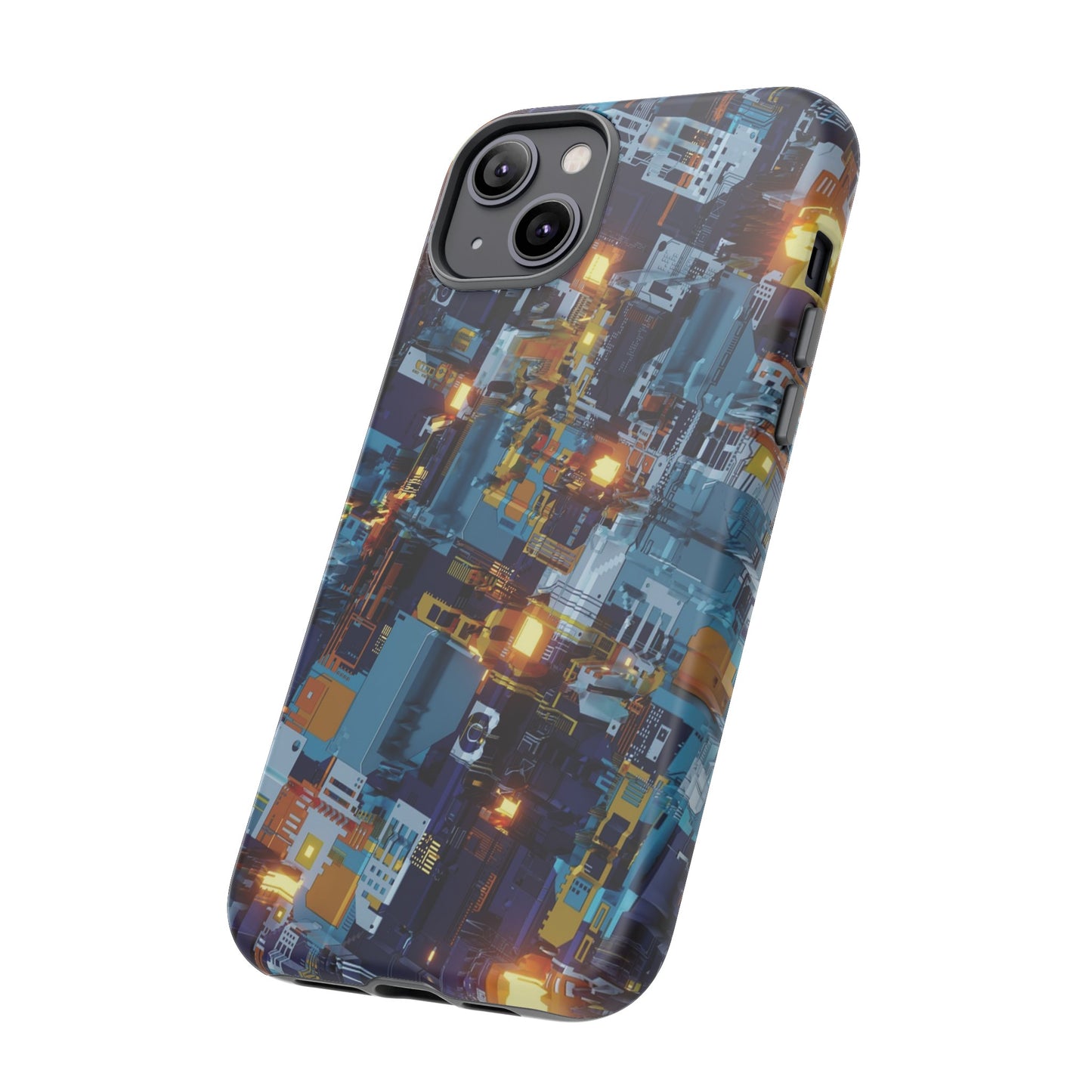 Computer Circuit Board Wallpaper Phone Case | iPhone 15 Plus/ Pro, 14, 13, 12| Google Pixel 7, Pro, 5| Samsung Galaxy S23 All Major Phone Models