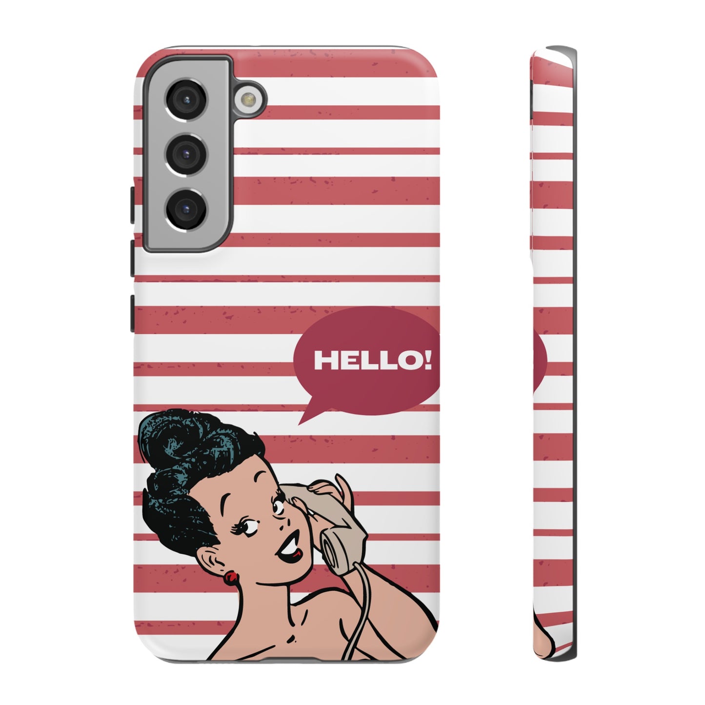 Hello! Wallpaper Phone Case | iPhone 15 Plus/ Pro, 14, 13, 12| Google Pixel 7, Pro, 5| Samsung Galaxy S23 All Major Phone Models