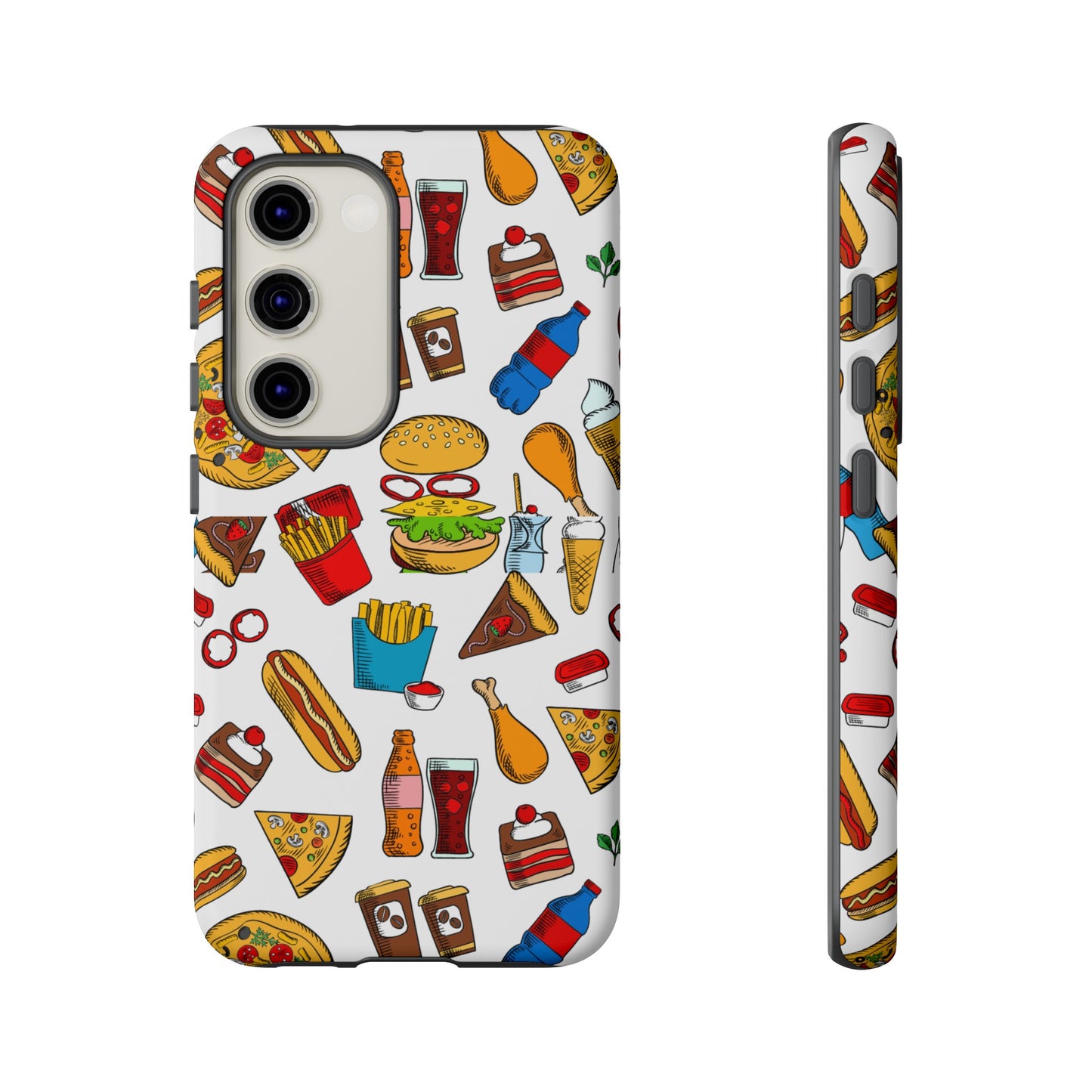 Fast Food Wallpaper Phone Case | iPhone 15 Plus/ Pro, 14, 13, 12| Google Pixel 7, Pro, 5| Samsung Galaxy S23 All Major Phone Models