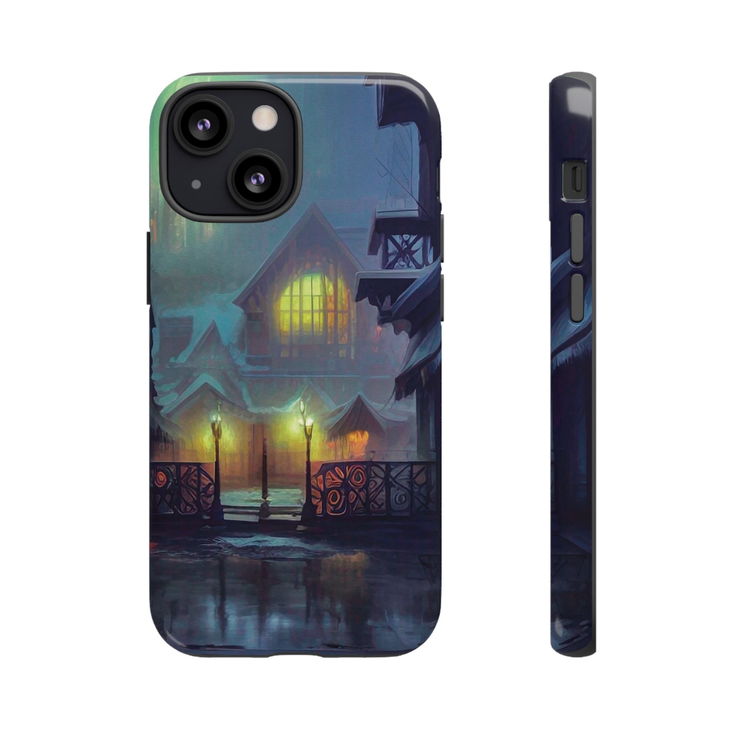 Cottage at Night Wallpaper Phone Case | iPhone 15 Plus/ Pro, 14, 13, 12| Google Pixel 7, Pro, 5| Samsung Galaxy S23 All Major Phone Models