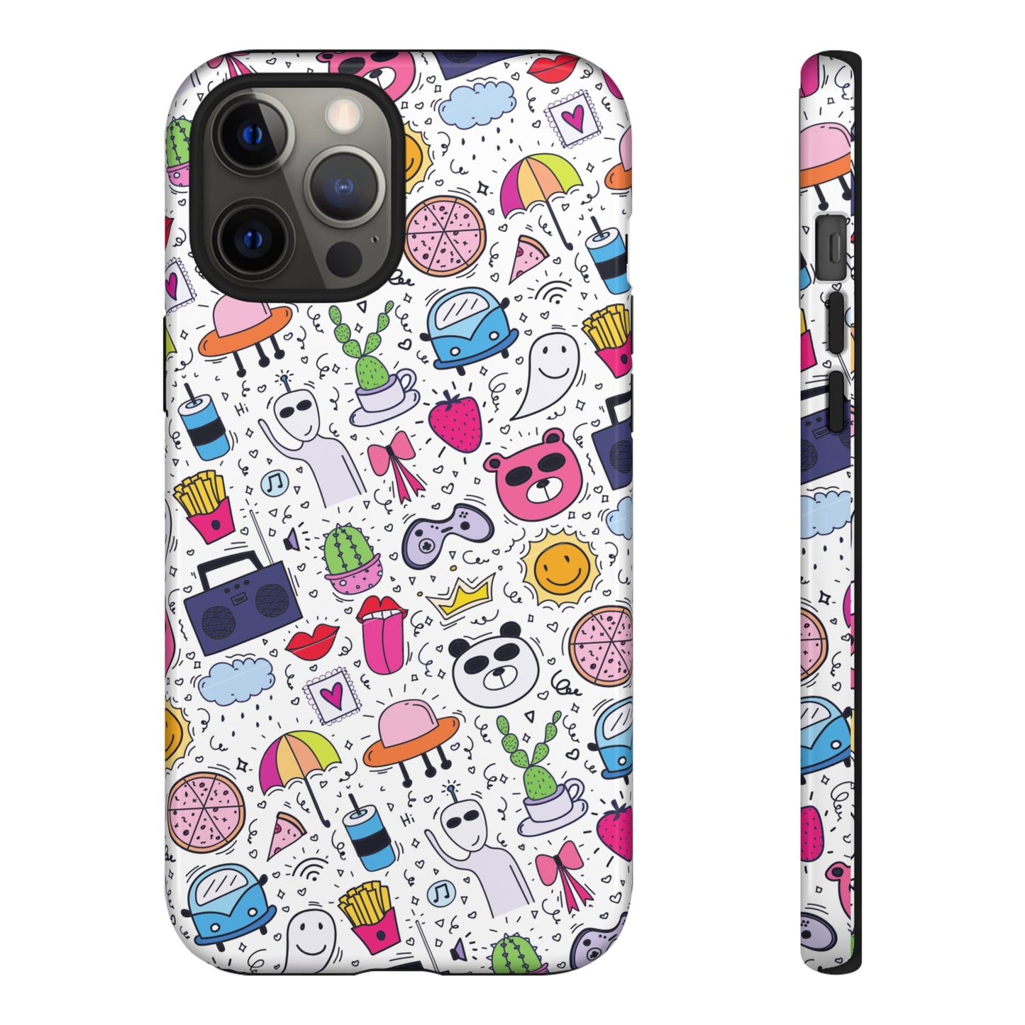 Cartoon Collage Phone Case | iPhone 15 Plus/ Pro, 14, 13, 12| Google Pixel 7, Pro, 5| Samsung Galaxy S23 All Major Phone Models