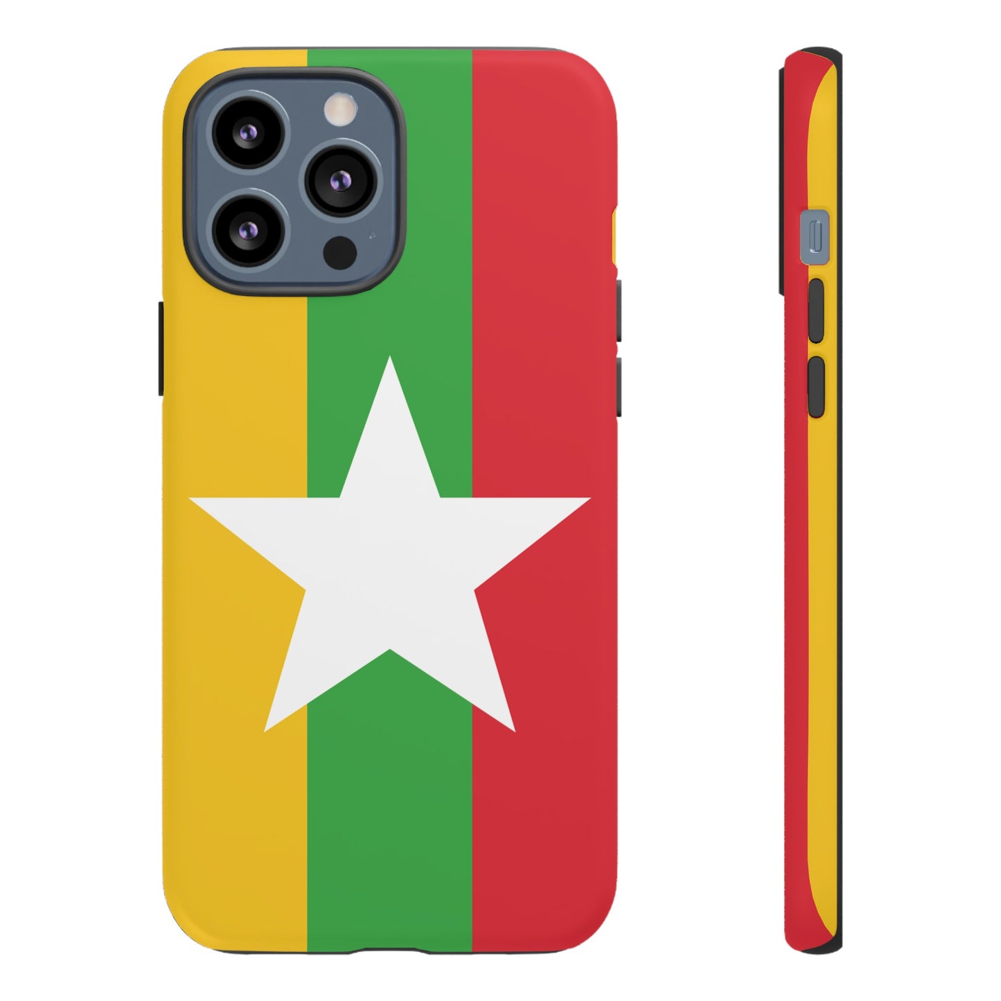 Myanmar Flag Phone Case | iPhone 15 Plus/ Pro, 14, 13, 12| Google Pixel 7, Pro, 5| Samsung Galaxy S23 All Major Phone Models