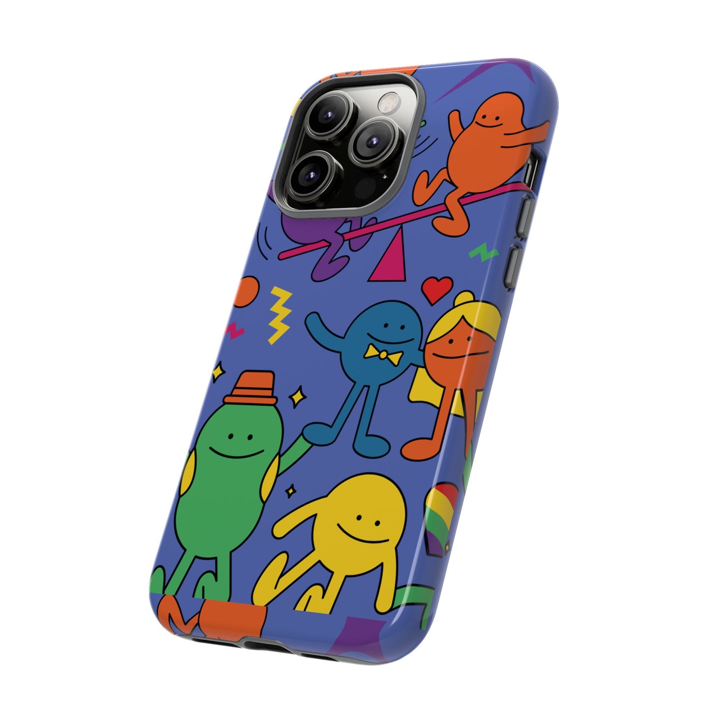 Colourful Cartoon Wallpaper Phone Case | iPhone 15 Plus/ Pro, 14, 13, 12| Google Pixel 7, Pro, 5| Samsung Galaxy S23 All Major Phone Models