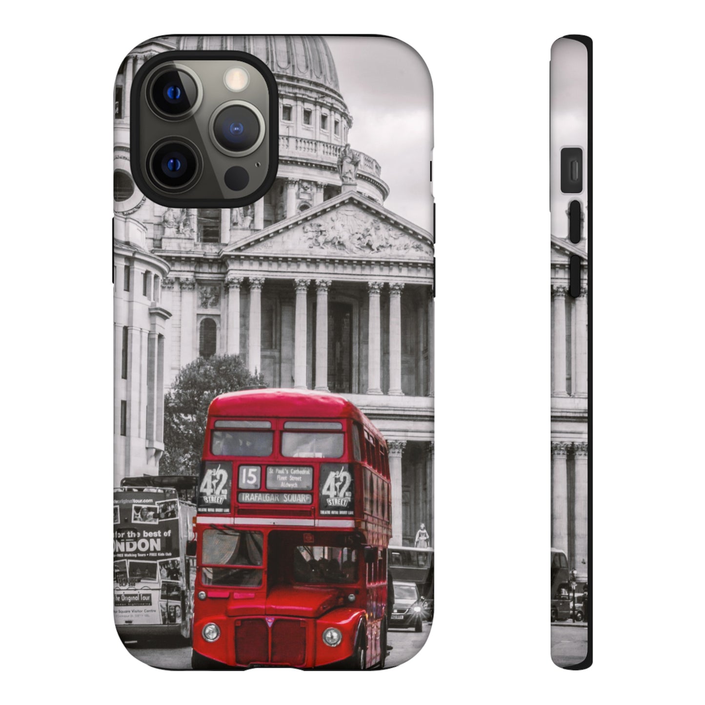 London Bus Wallpaper Phone Case | iPhone 15 Plus/ Pro, 14, 13, 12| Google Pixel 7, Pro, 5| Samsung Galaxy S23 All Major Phone Models