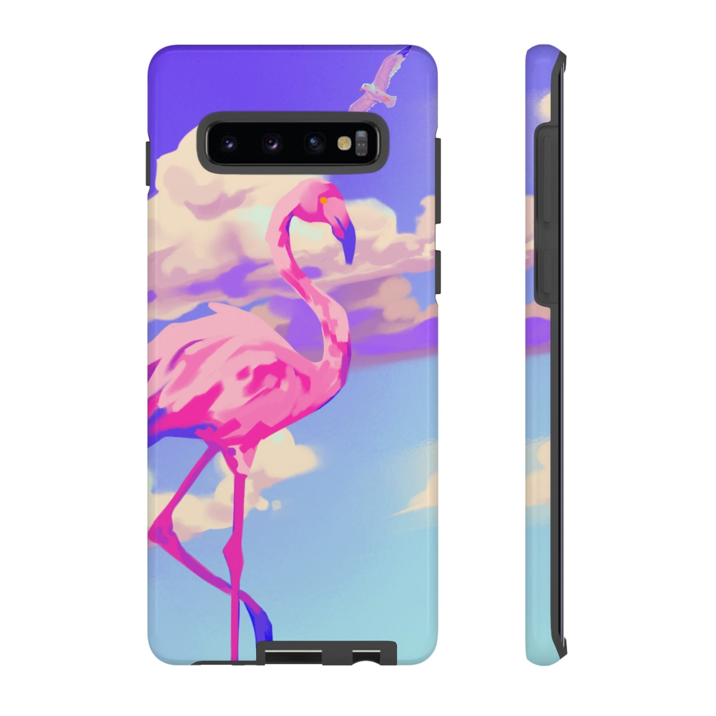 Flamingo In The Clouds Phone Case | iPhone 15 Plus/ Pro, 14, 13, 12| Google Pixel 7, Pro, 5| Samsung Galaxy S23 All Major Phone Models