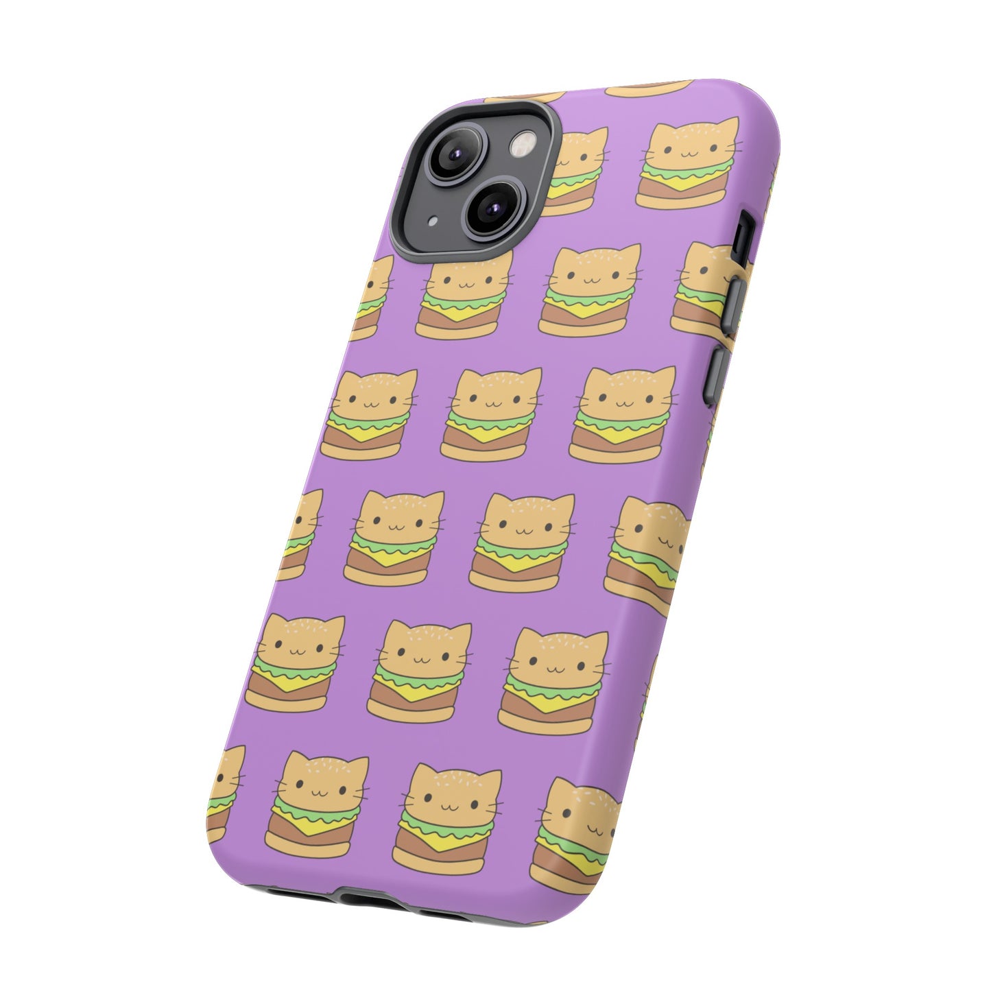 Cat Burger Phone Case | iPhone 15 Plus/ Pro, 14, 13, 12| Google Pixel 7, Pro, 5| Samsung Galaxy S23 All Major Phone Models