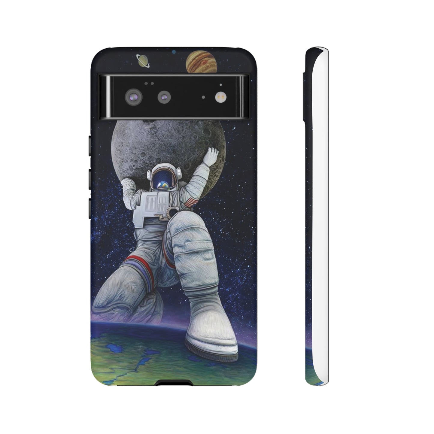 Astronaut Holding The Moon Phone Case | iPhone 15 Plus/ Pro, 14, 13, 12| Google Pixel 7, Pro, 5| Samsung Galaxy S23 All Major Phone Models