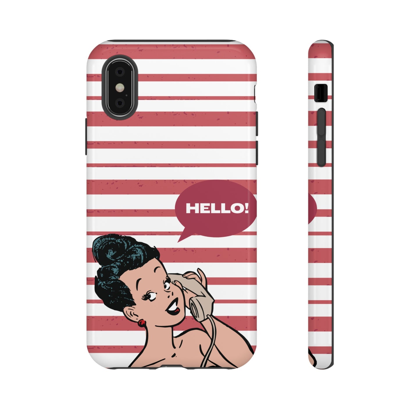 Hello! Wallpaper Phone Case | iPhone 15 Plus/ Pro, 14, 13, 12| Google Pixel 7, Pro, 5| Samsung Galaxy S23 All Major Phone Models