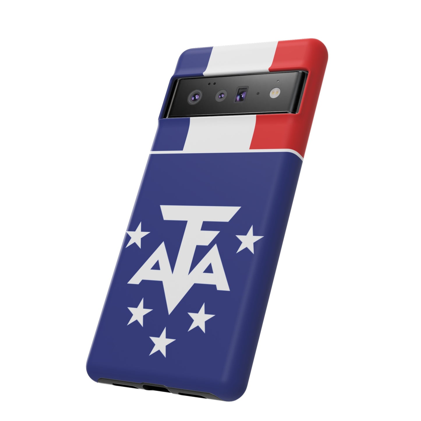 French Southern And Antarctic Lands Flag Phone Case | iPhone 15 Plus/ Pro, 14, 13, 12| Google Pixel 7, Pro, 5| Samsung Galaxy S23 All Major Phone Models