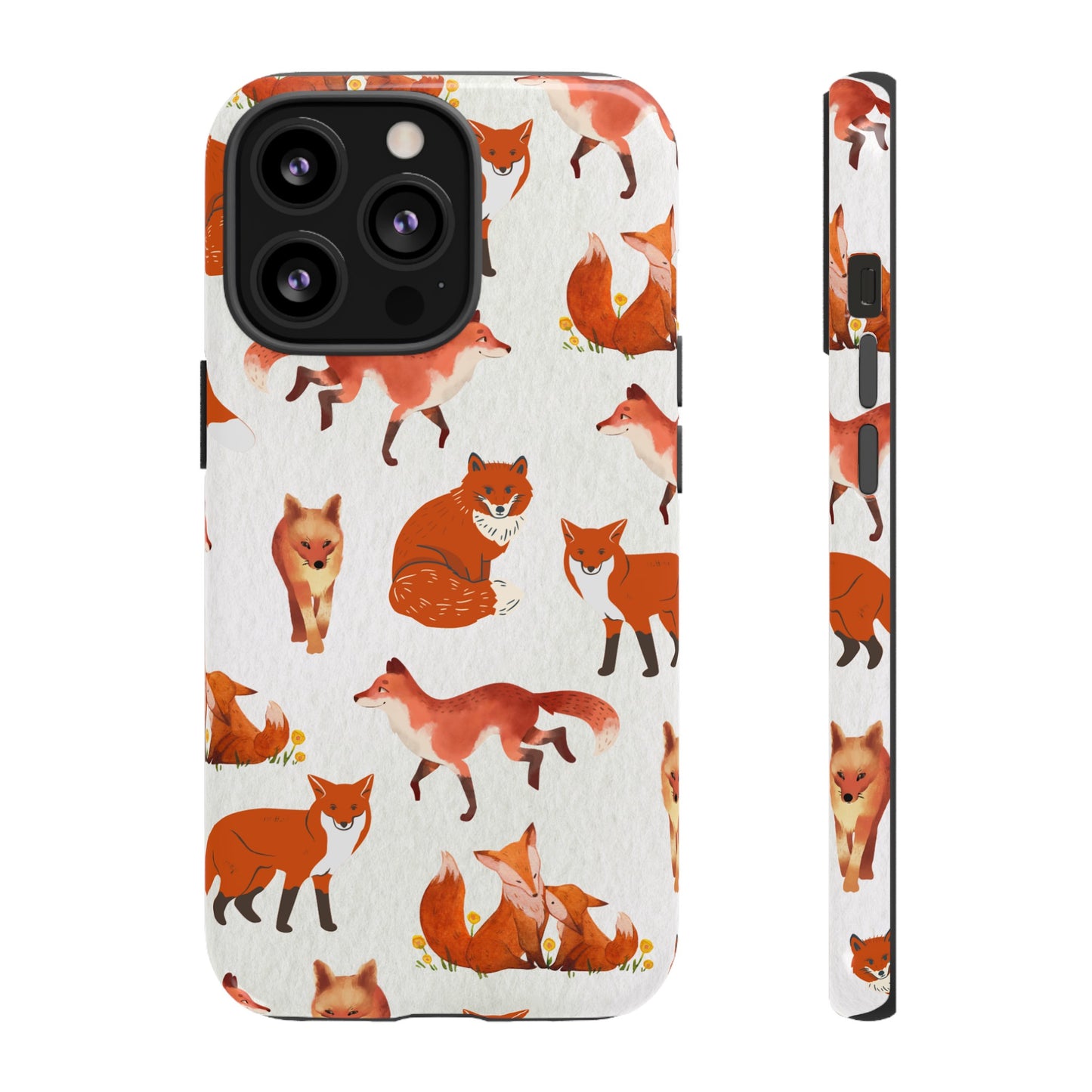 Foxes Wallpaper Phone Case | iPhone 15 Plus/ Pro, 14, 13, 12| Google Pixel 7, Pro, 5| Samsung Galaxy S23 All Major Phone Models