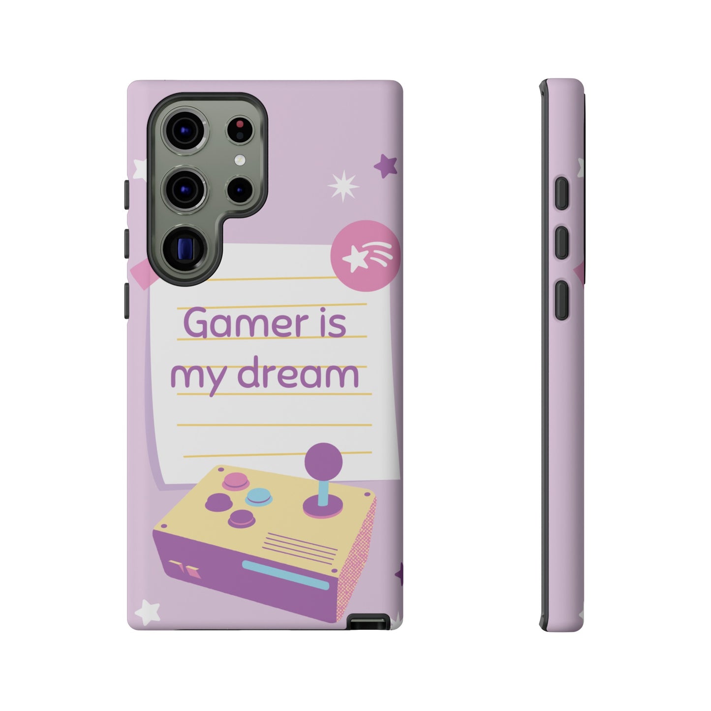 Gamer Is My Dream Job Wallpaper Phone Case | iPhone 15 Plus/ Pro, 14, 13, 12| Google Pixel 7, Pro, 5| Samsung Galaxy S23 All Major Phone Models