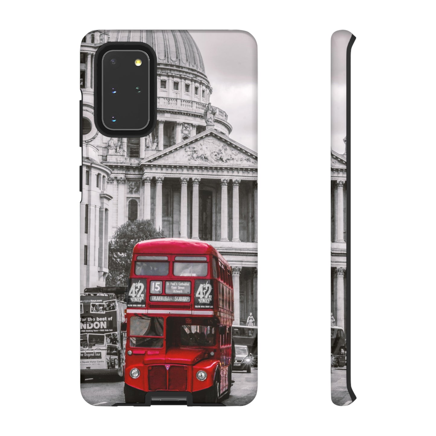 London Bus Wallpaper Phone Case | iPhone 15 Plus/ Pro, 14, 13, 12| Google Pixel 7, Pro, 5| Samsung Galaxy S23 All Major Phone Models