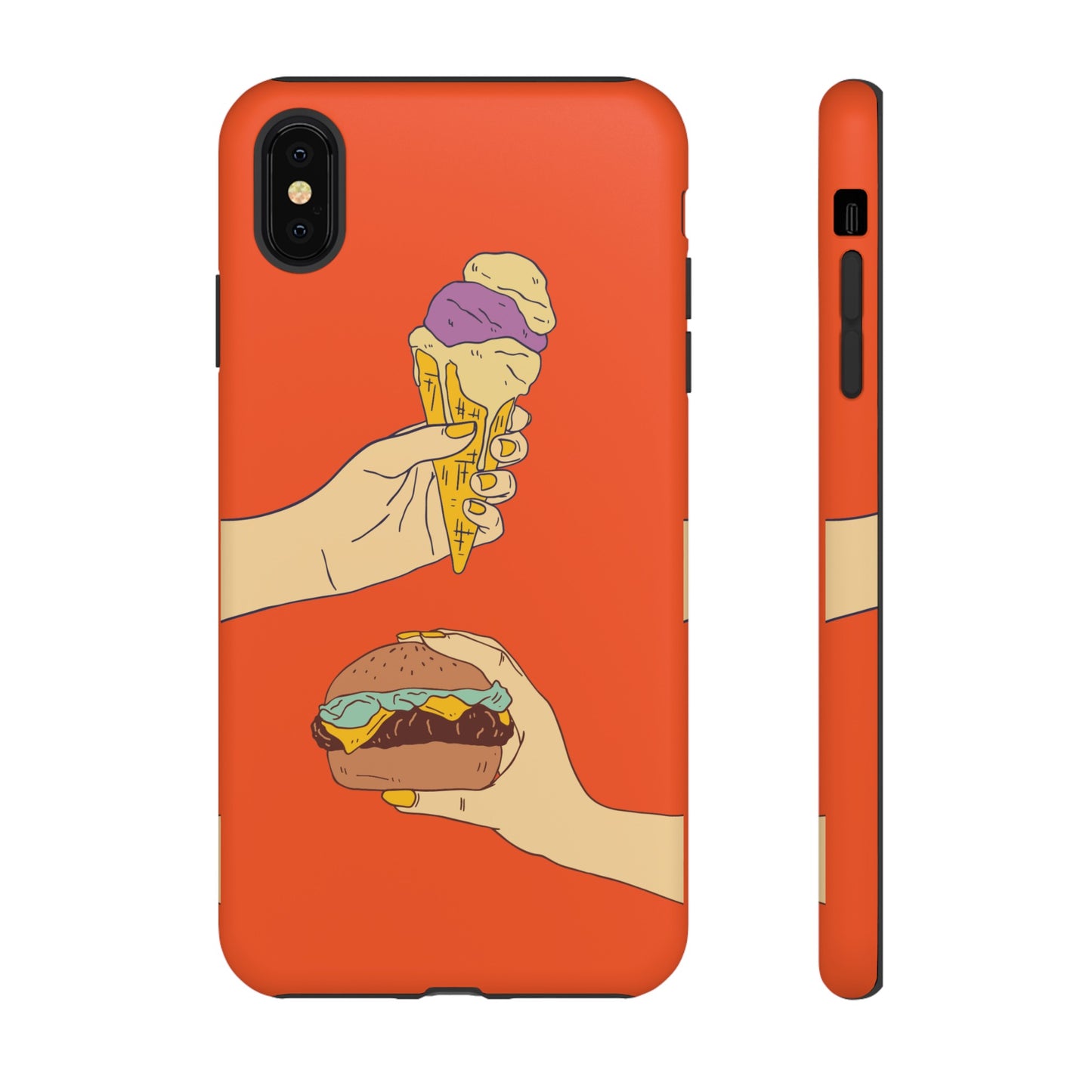 IceCream Or Hamburger? Phone Case | iPhone 15 Plus/ Pro, 14, 13, 12| Google Pixel 7, Pro, 5| Samsung Galaxy S23 All Major Phone Models