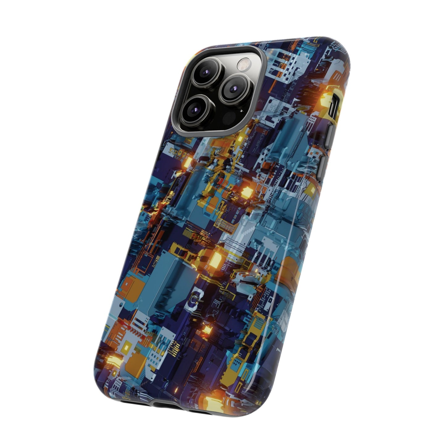 Computer Circuit Board Wallpaper Phone Case | iPhone 15 Plus/ Pro, 14, 13, 12| Google Pixel 7, Pro, 5| Samsung Galaxy S23 All Major Phone Models