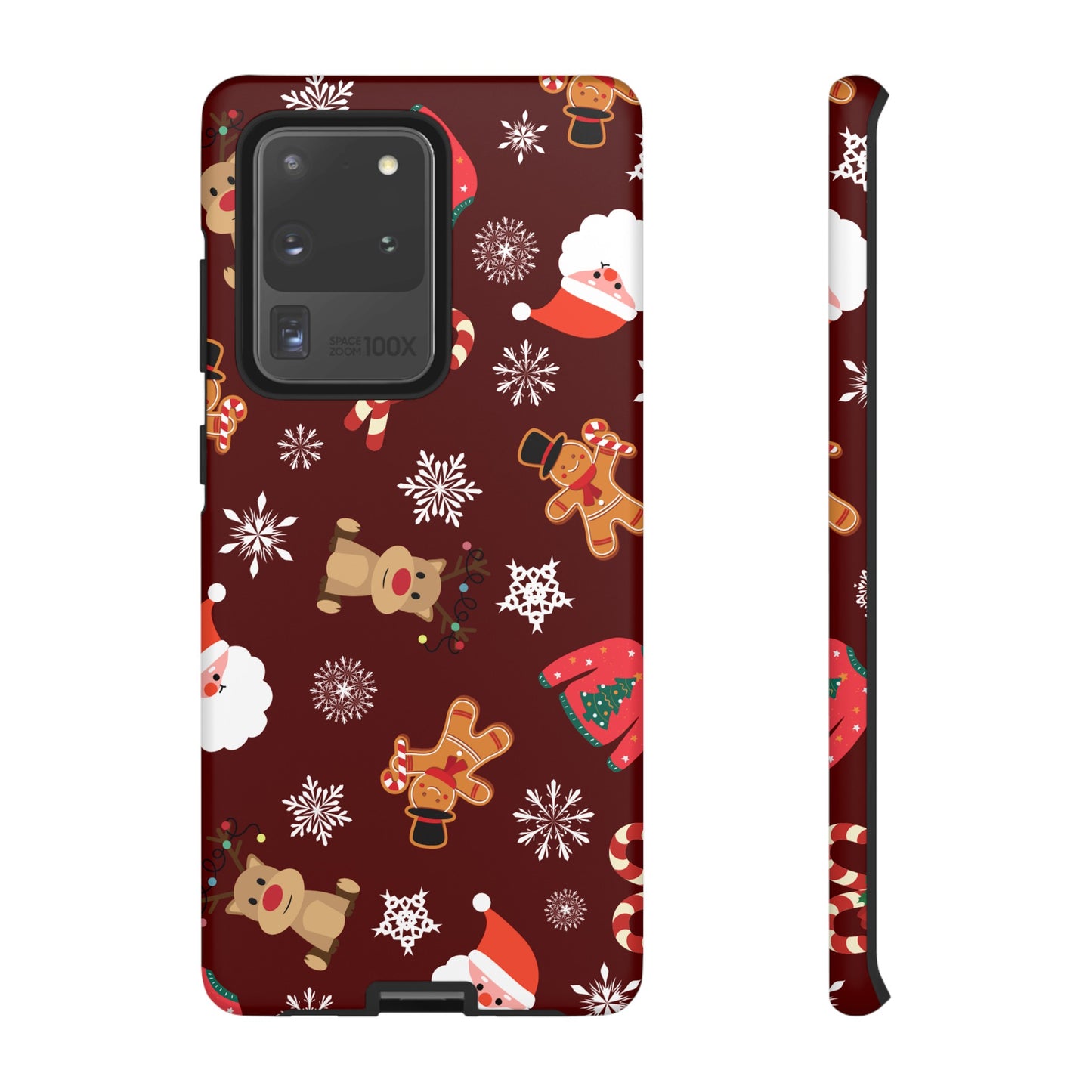 Festive Christmas Wallpaper Phone Case | iPhone 15 Plus/ Pro, 14, 13, 12| Google Pixel 7, Pro, 5| Samsung Galaxy S23 All Major Phone Models