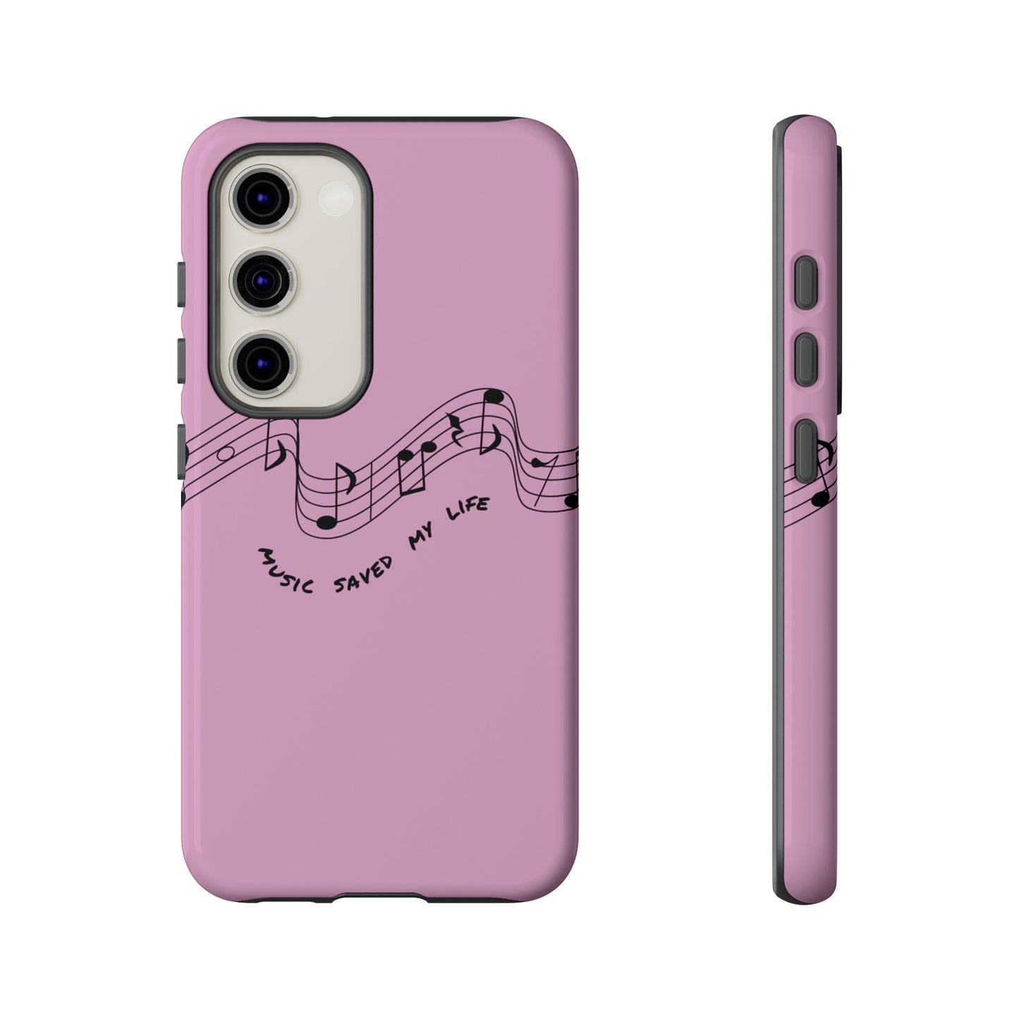 Music Saved My Life Wallpaper Phone Case | iPhone 15 Plus/ Pro, 14, 13, 12| Google Pixel 7, Pro, 5| Samsung Galaxy S23 All Major Phone Models