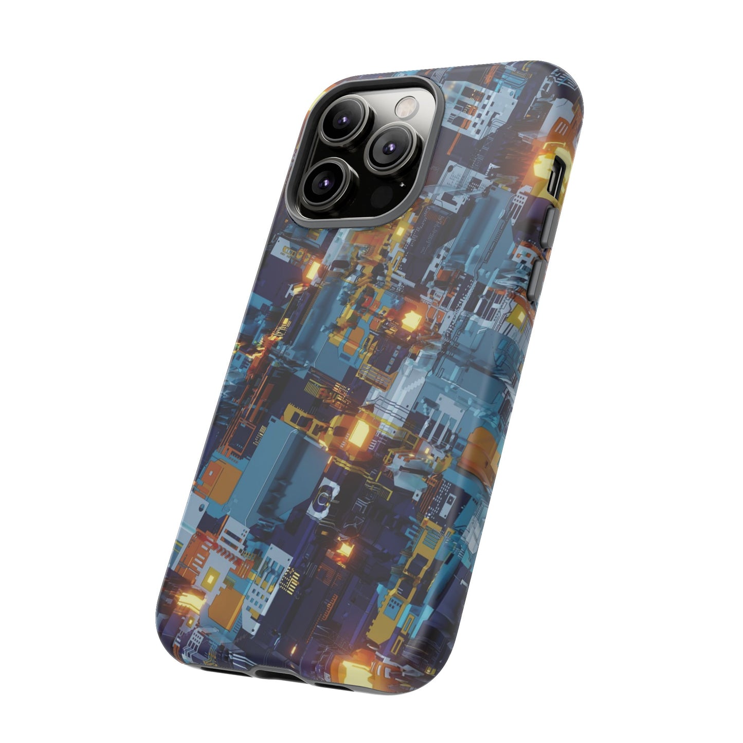 Computer Circuit Board Wallpaper Phone Case | iPhone 15 Plus/ Pro, 14, 13, 12| Google Pixel 7, Pro, 5| Samsung Galaxy S23 All Major Phone Models