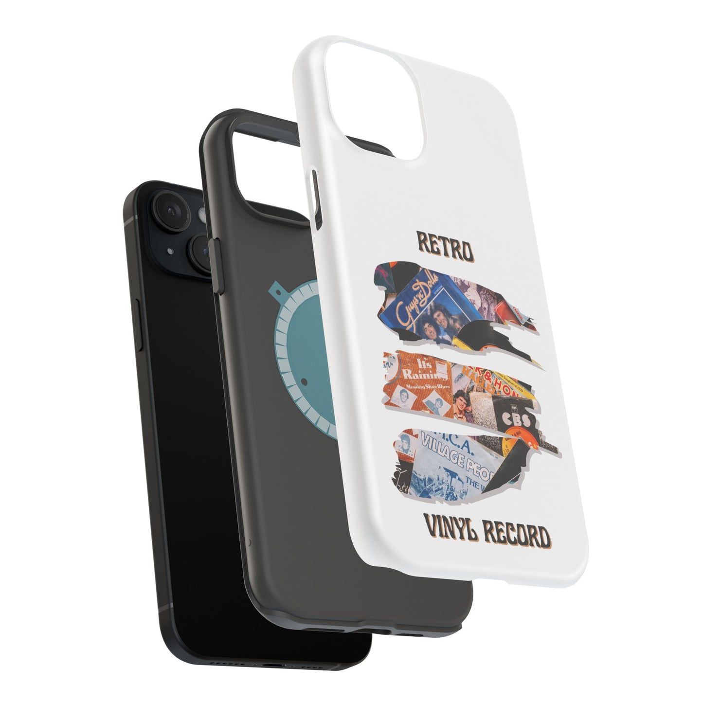 Retro Vinyl Record Phone Case | iPhone 15 Plus/ Pro, 14, 13, 12|