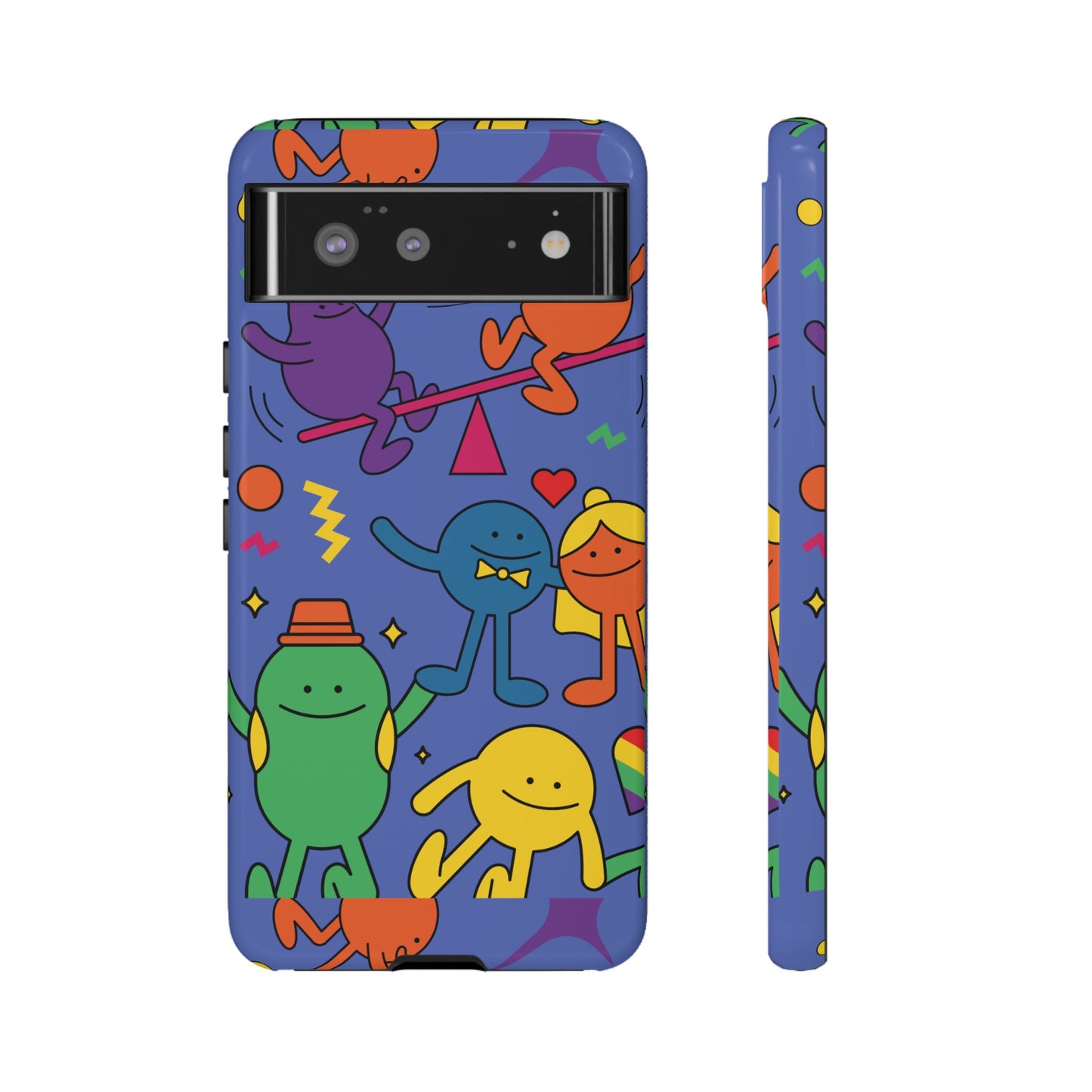 Colourful Cartoon Wallpaper Phone Case | iPhone 15 Plus/ Pro, 14, 13, 12| Google Pixel 7, Pro, 5| Samsung Galaxy S23 All Major Phone Models