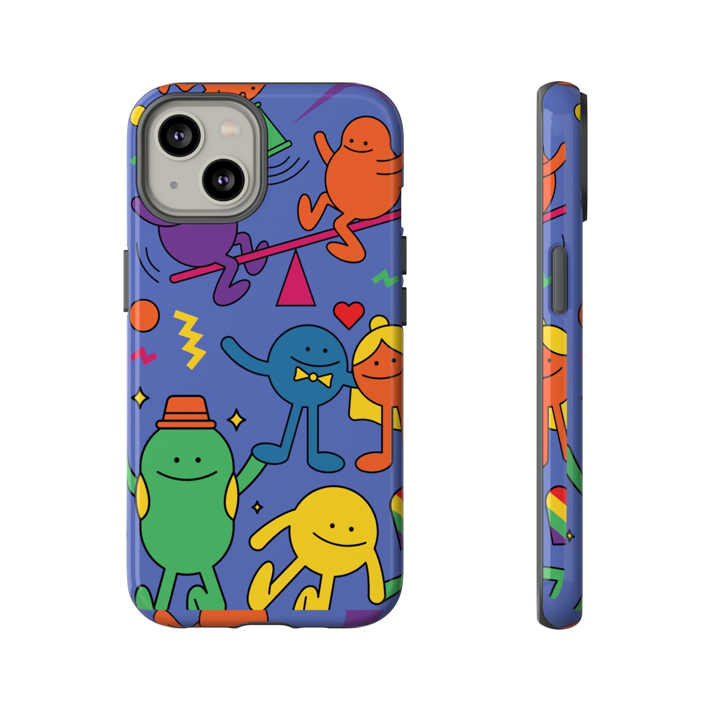 Colourful Cartoon Wallpaper Phone Case | iPhone 15 Plus/ Pro, 14, 13, 12| Google Pixel 7, Pro, 5| Samsung Galaxy S23 All Major Phone Models