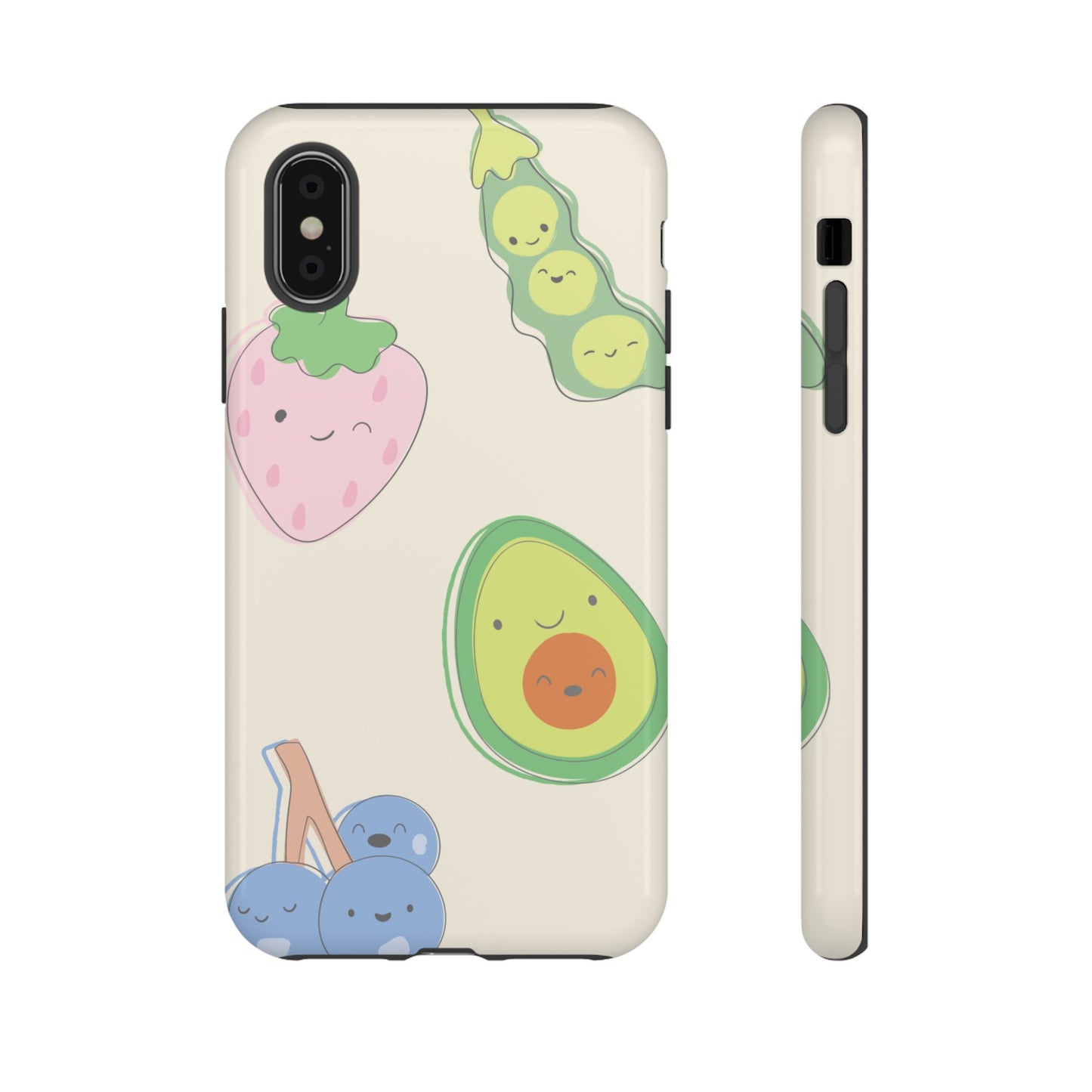 Happy Food Wallpaper Phone Case | iPhone 15 Plus/ Pro, 14, 13, 12| Google Pixel 7, Pro, 5| Samsung Galaxy S23 All Major Phone Models