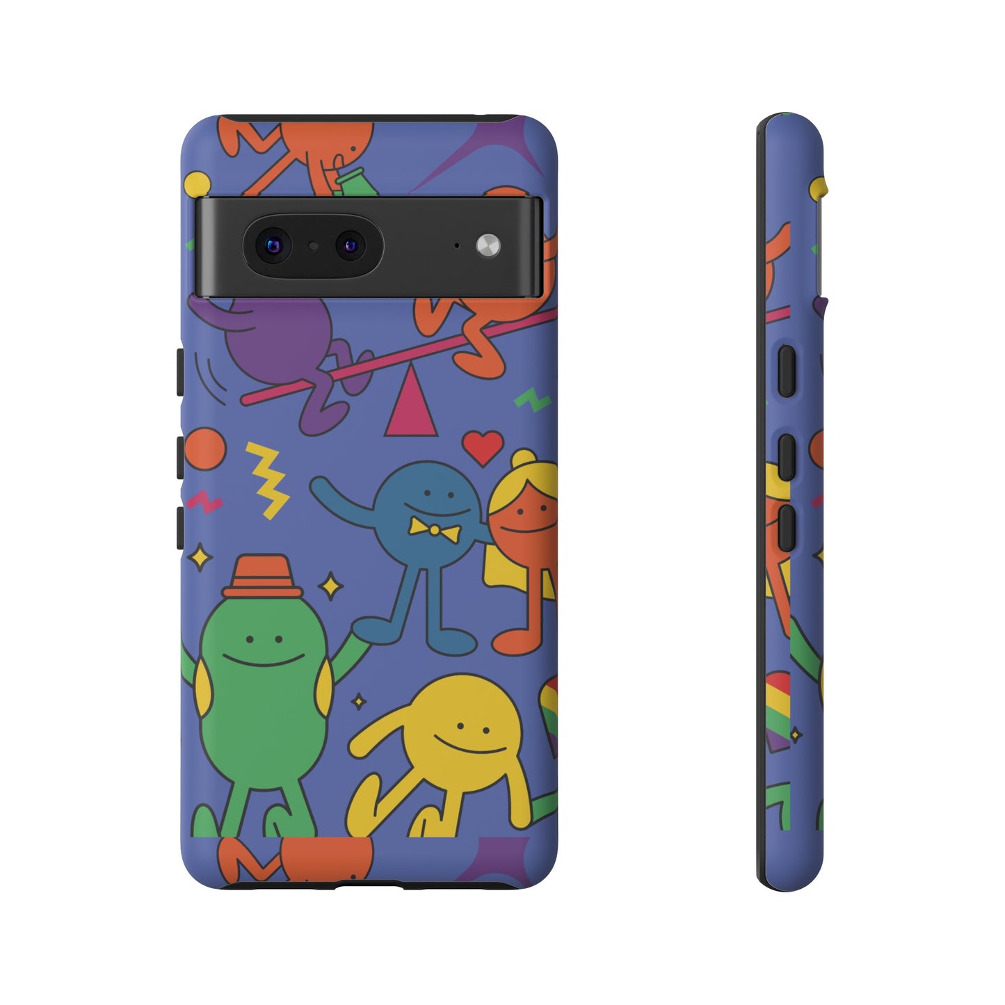 Colourful Cartoon Wallpaper Phone Case | iPhone 15 Plus/ Pro, 14, 13, 12| Google Pixel 7, Pro, 5| Samsung Galaxy S23 All Major Phone Models