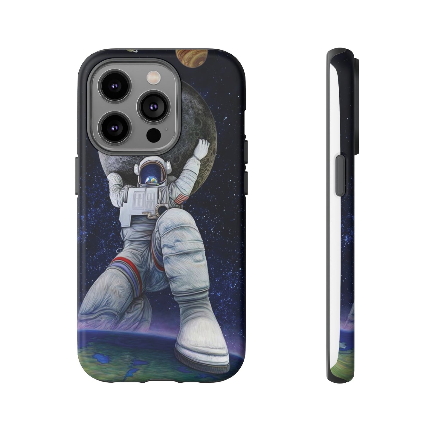 Astronaut Holding The Moon Phone Case | iPhone 15 Plus/ Pro, 14, 13, 12| Google Pixel 7, Pro, 5| Samsung Galaxy S23 All Major Phone Models