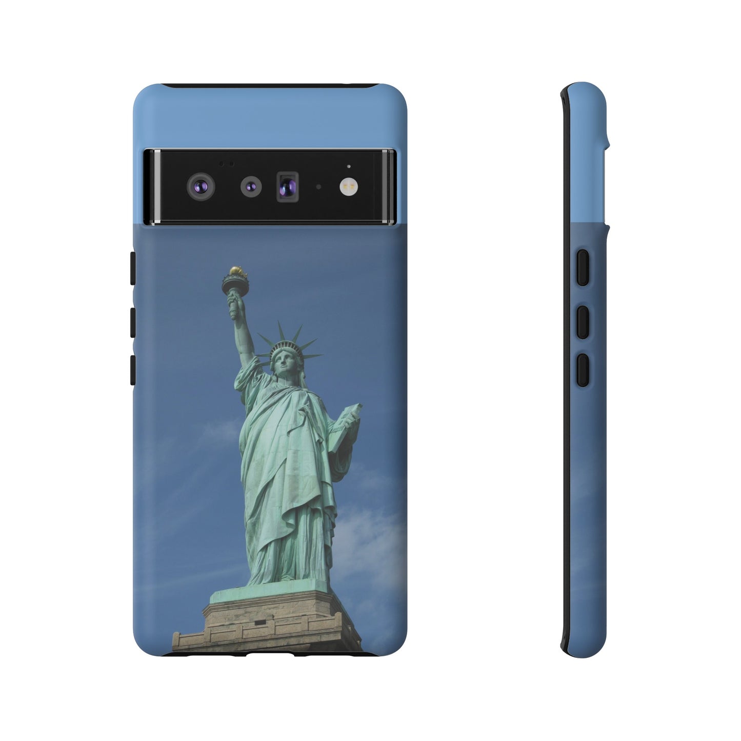 Statue Of Liberty Wallpaper Phone Case | iPhone 15 Plus/ Pro, 14, 13, 12| Google Pixel 7, Pro, 5| Samsung Galaxy S23 All Major Phone Models