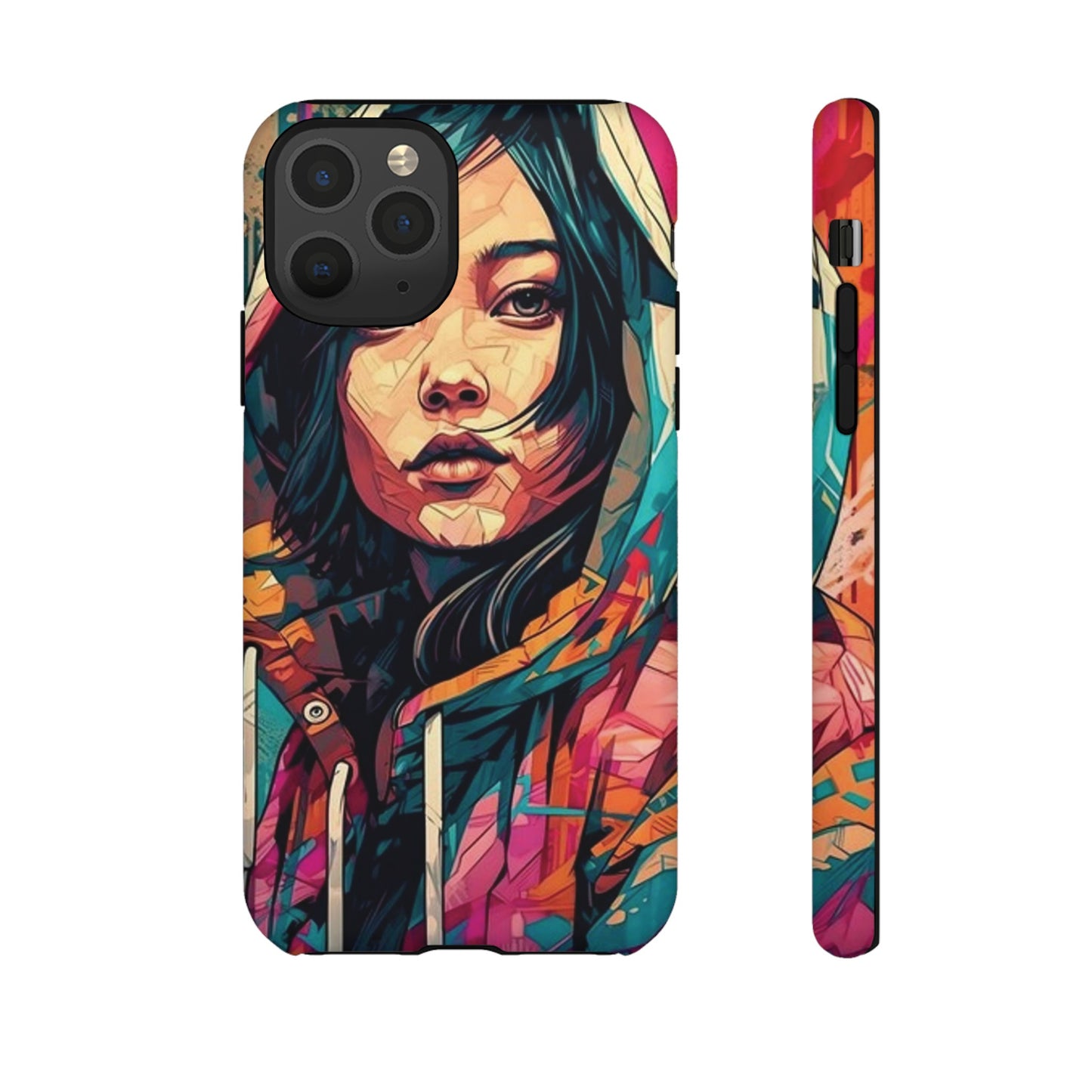 Girl Painting Wallpaper Phone Case | iPhone 15 Plus/ Pro, 14, 13, 12| Google Pixel 7, Pro, 5| Samsung Galaxy S23 All Major Phone Models