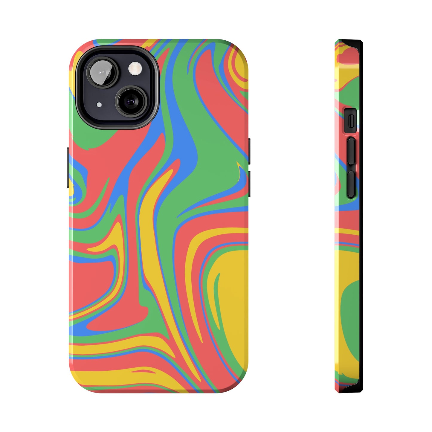 Colourful Marble Phone Case | iPhone 15 Plus/ Pro, 14, 13, 12|