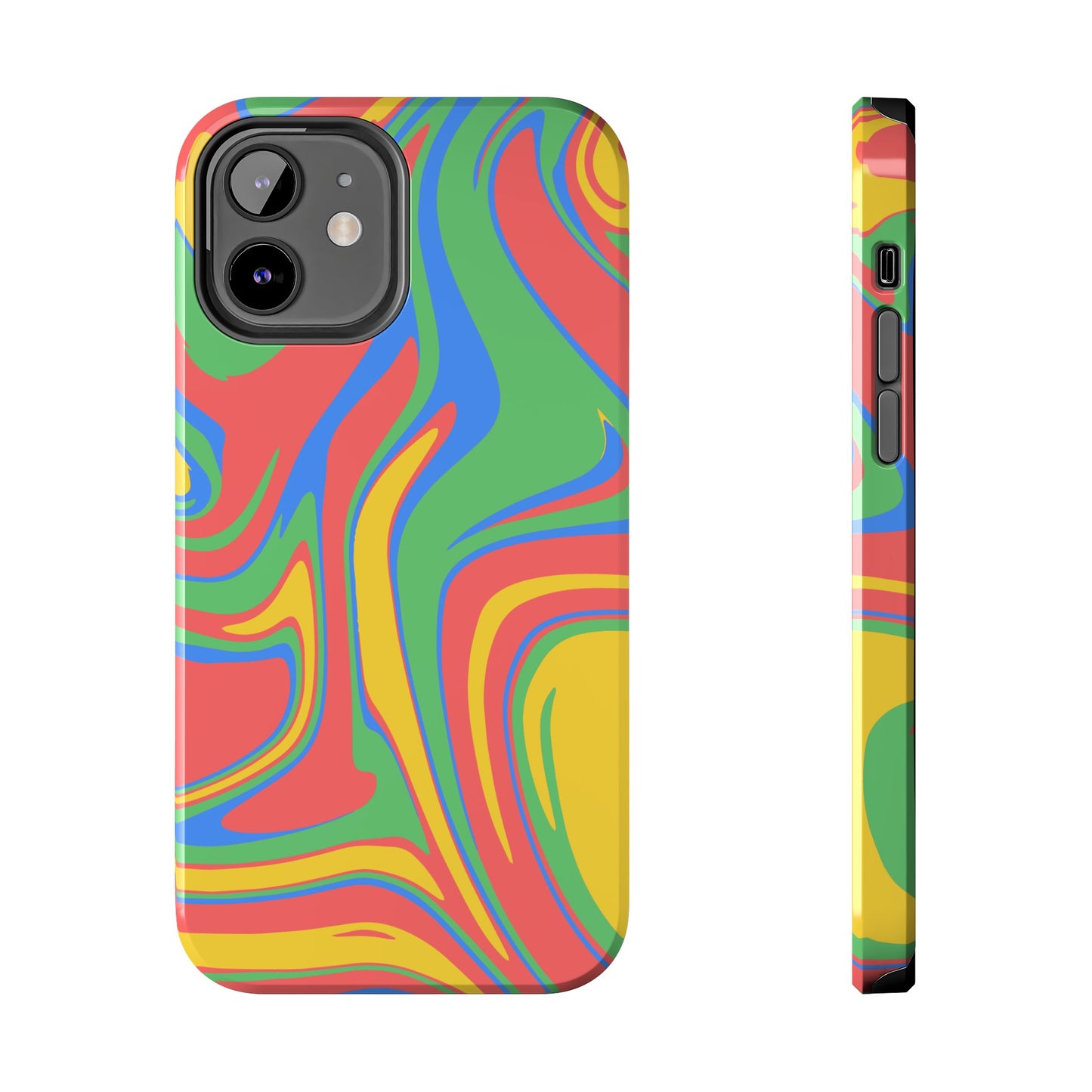 Colourful Marble Phone Case | iPhone 15 Plus/ Pro, 14, 13, 12|