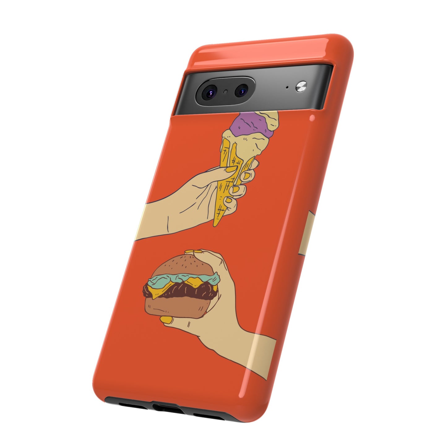 IceCream Or Hamburger? Phone Case | iPhone 15 Plus/ Pro, 14, 13, 12| Google Pixel 7, Pro, 5| Samsung Galaxy S23 All Major Phone Models