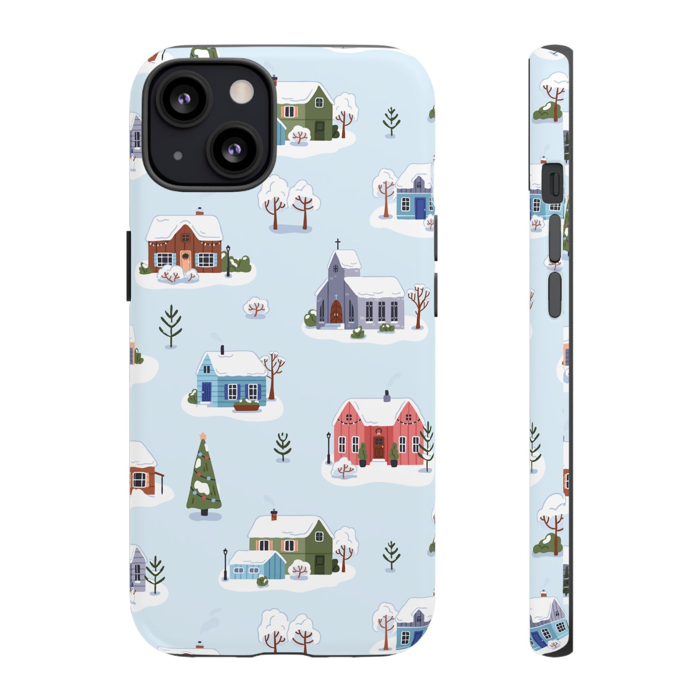 Snowy Merry Christmas Wallpaper Phone Case | iPhone 15 Plus/ Pro, 14, 13, 12| Google Pixel 7, Pro, 5| Samsung Galaxy S23 All Major Phone Models